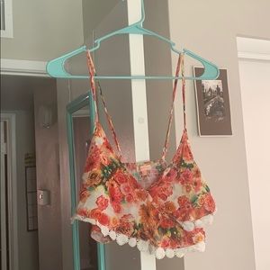Floral crop top